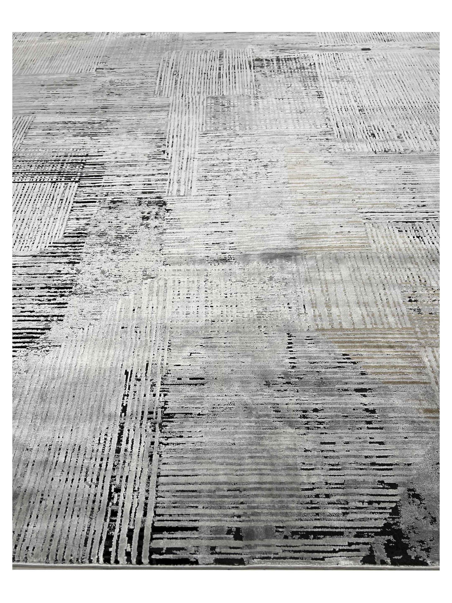 Artisan Venetian Charcoal Lt.Grey Machinemade Rug