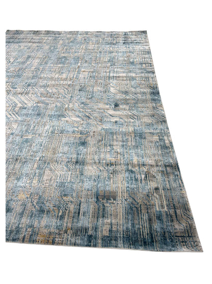 Artisan Venetian Blue Lt.Grey Machinemade Rug