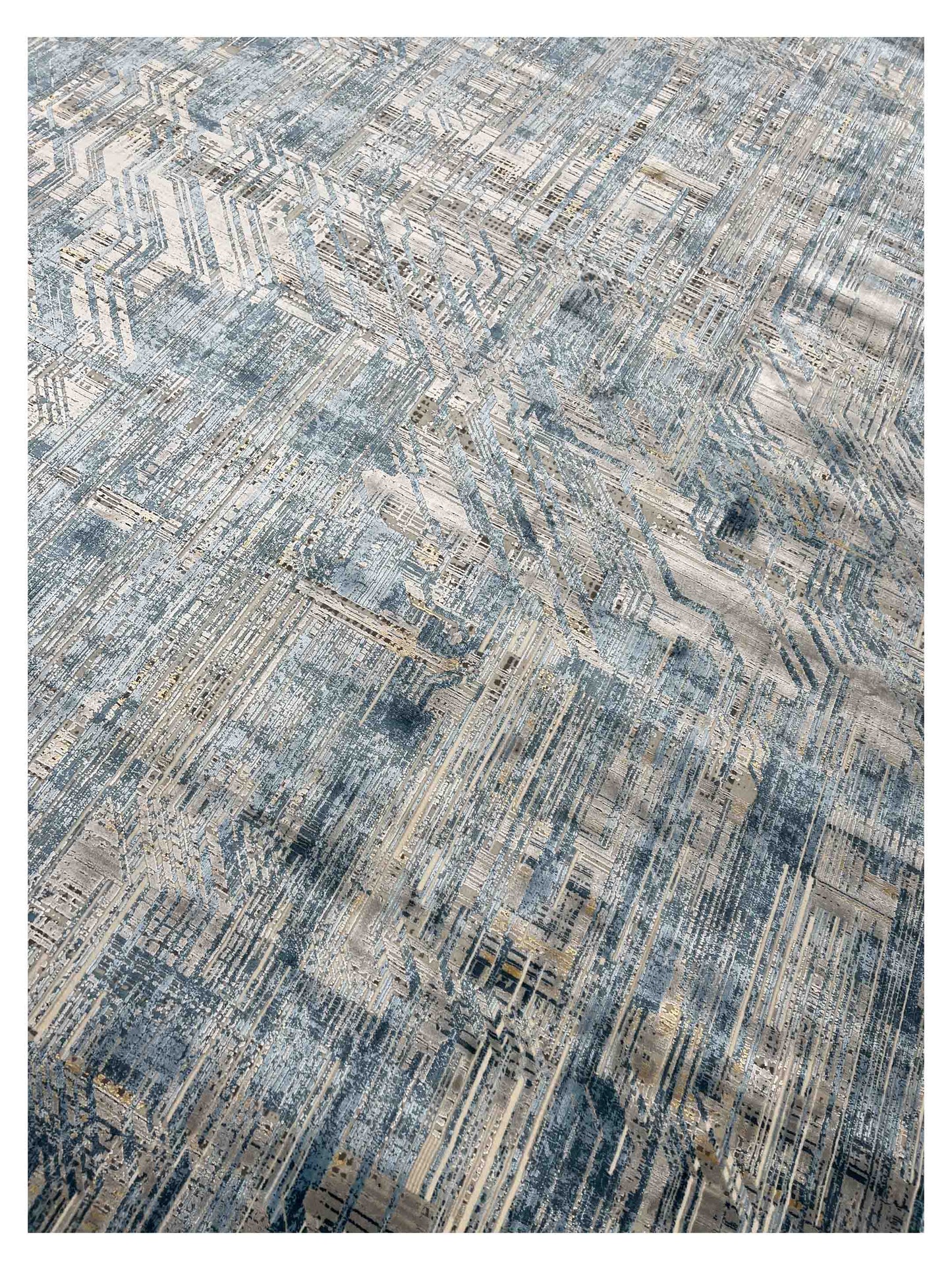 Artisan Venetian Blue Lt.Grey Machinemade Rug
