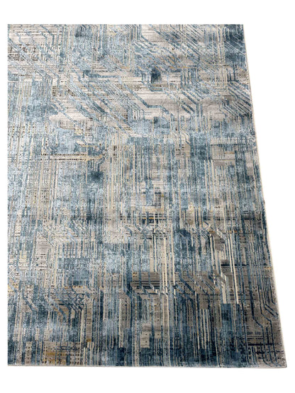 Artisan Venetian Blue Lt.Grey Machinemade Rug