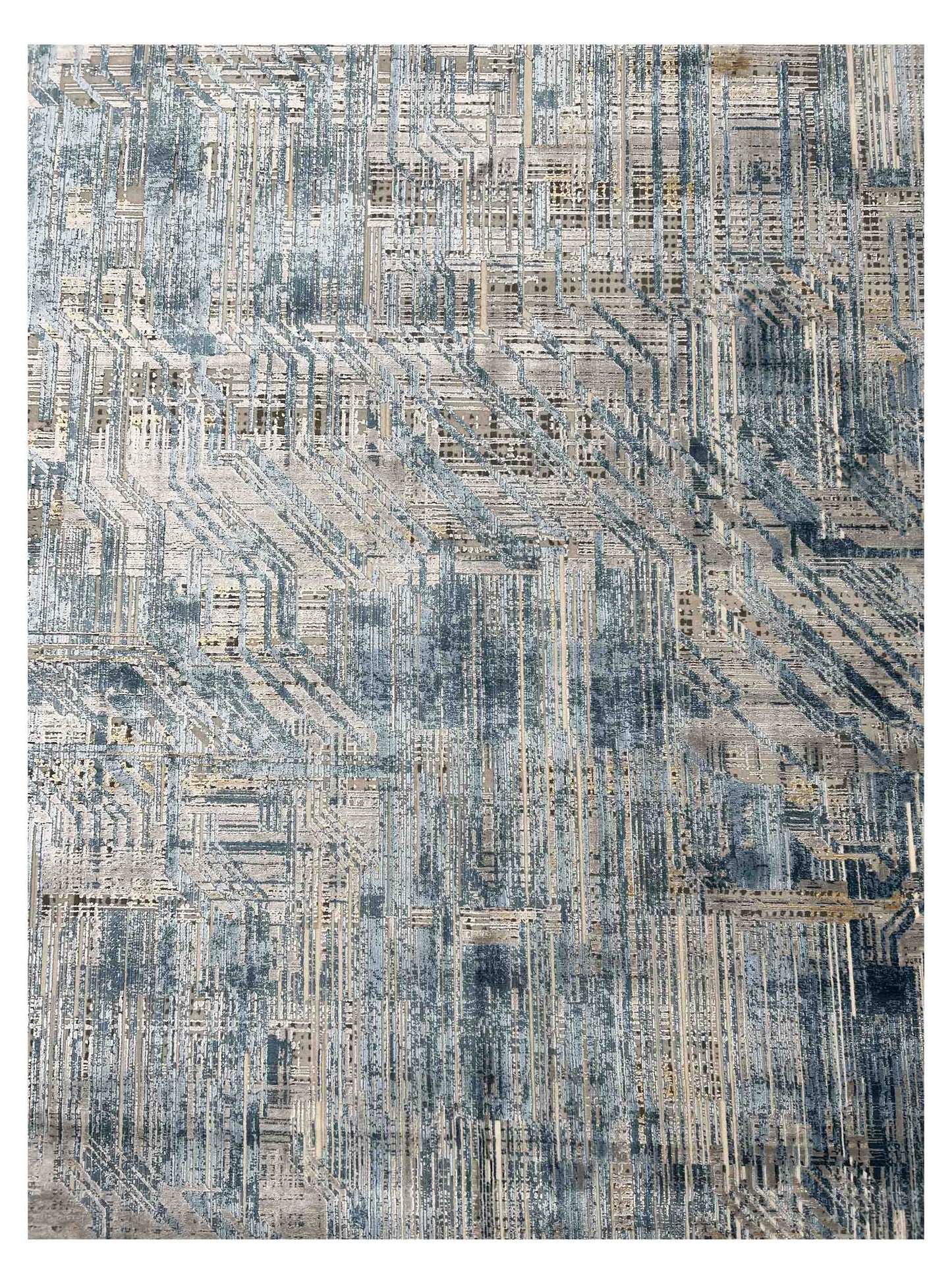 Artisan Venetian Blue Lt.Grey Machinemade Rug