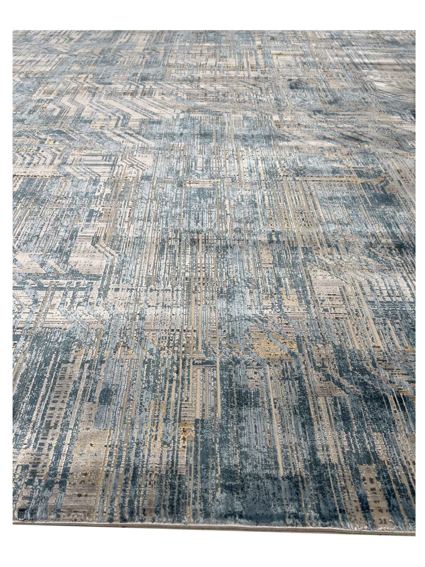 Artisan Venetian Blue Lt.Grey Machinemade Rug
