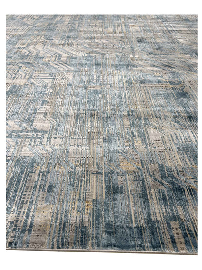 Artisan Venetian Blue Lt.Grey Machinemade Rug