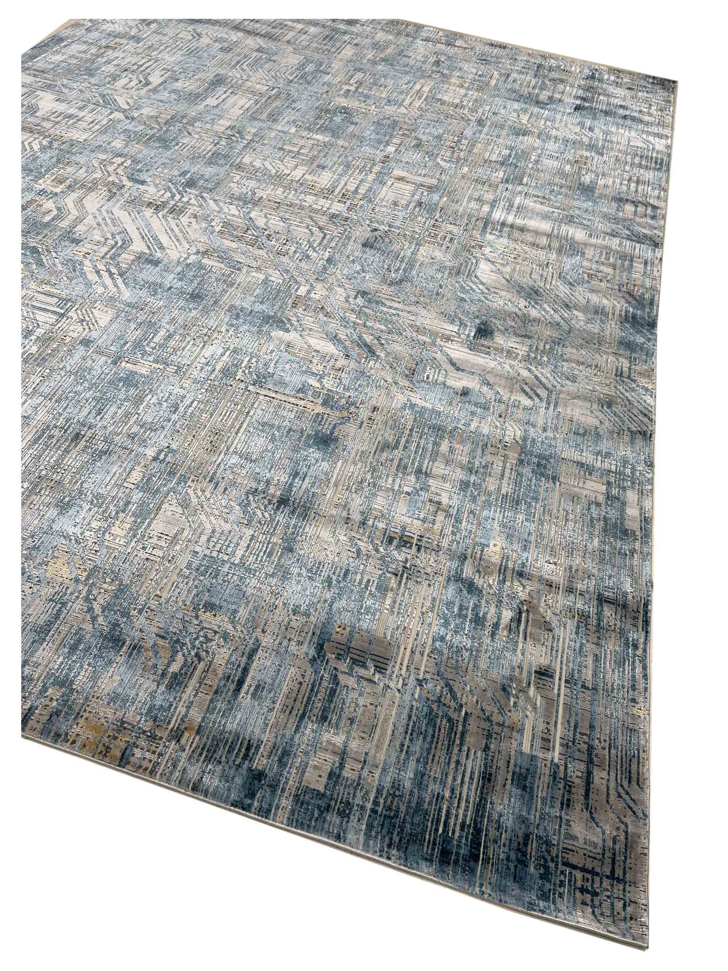 Artisan Venetian Blue Lt.Grey Machinemade Rug