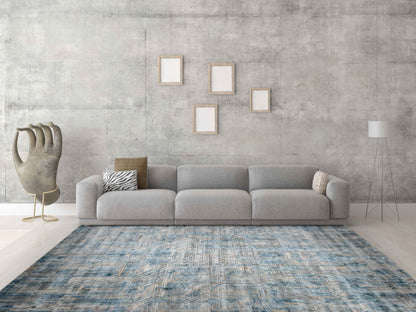 Artisan Venetian Blue Lt.Grey Machinemade Rug