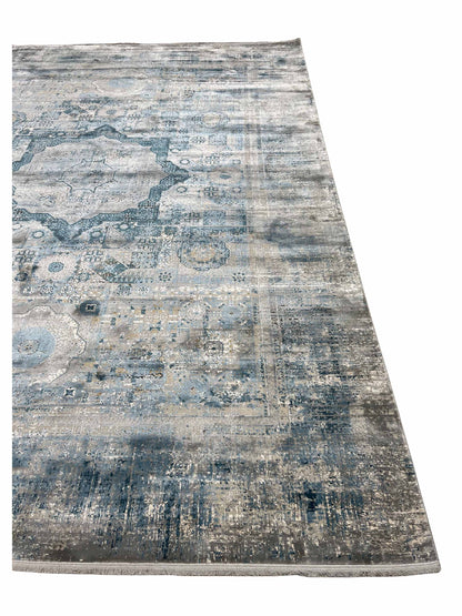 Artisan Venetian Teal Cream Machinemade Rug