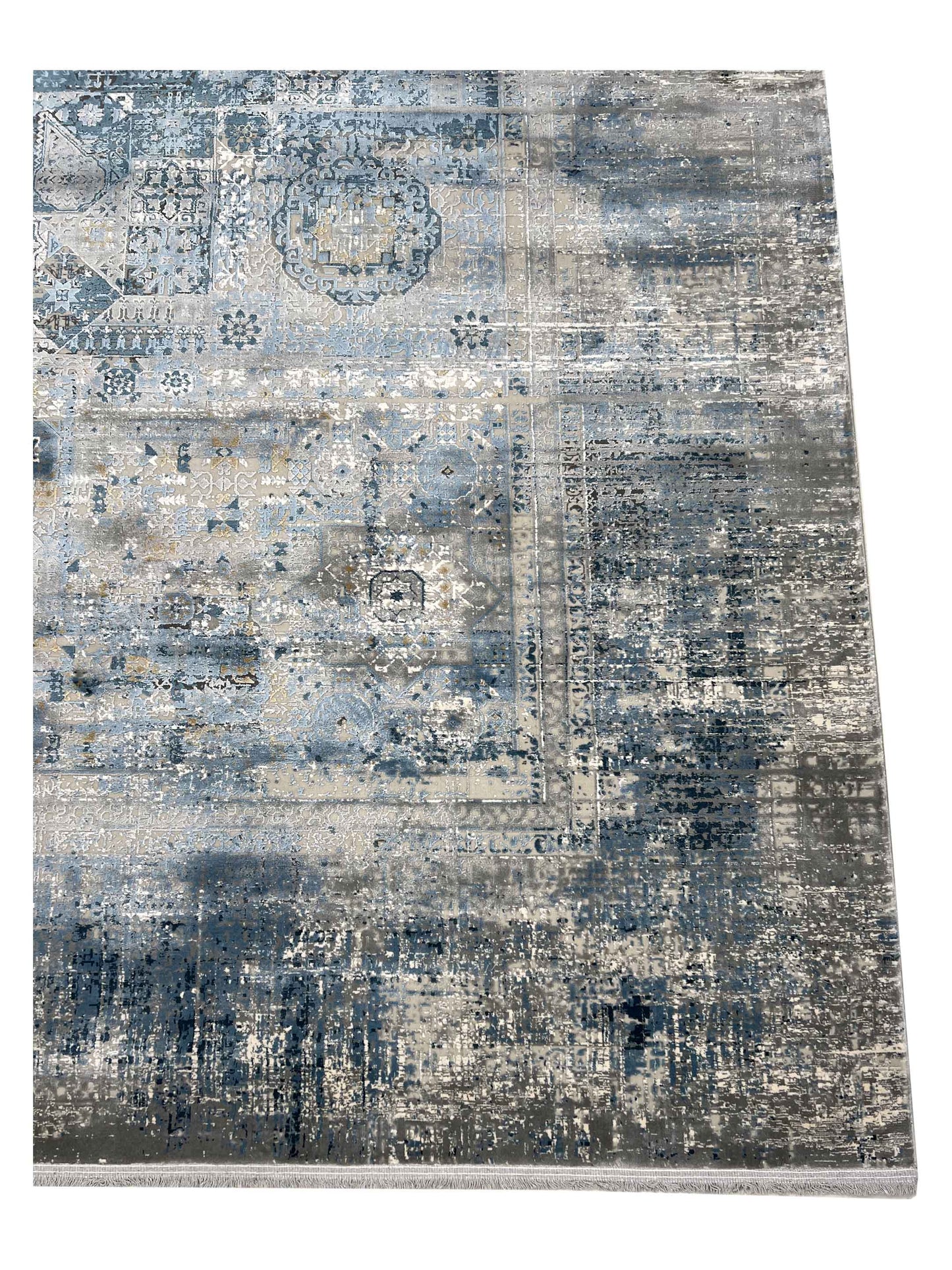 Artisan Venetian Teal Cream Machinemade Rug
