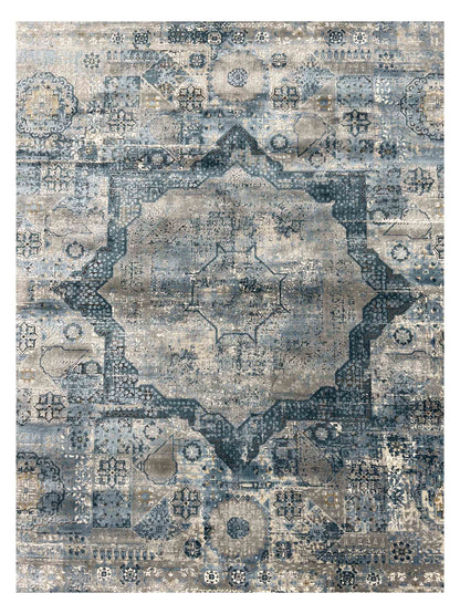 Artisan Venetian Teal Cream Machinemade Rug
