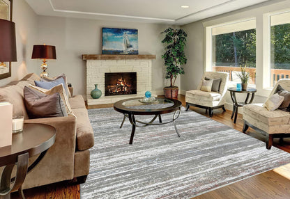 Artisan Venetian Grey Multi Machinemade Rug