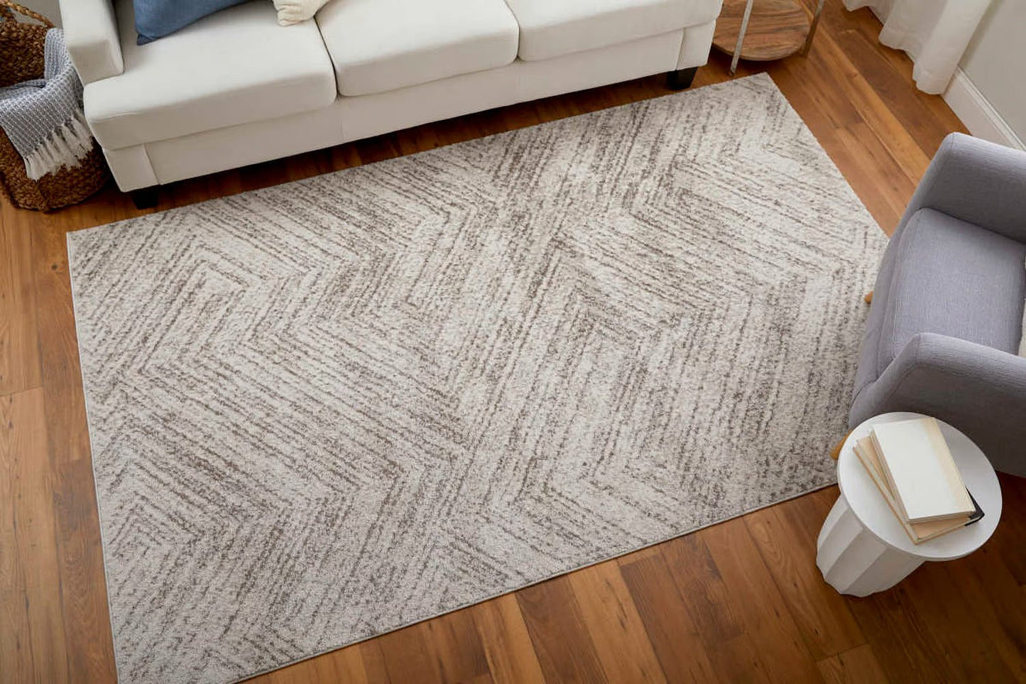 Feizy Vancouver 39NPF Beige Brown Modern/Industrial Rug - Rugs - Feizy - Atlanta Designer Rugs