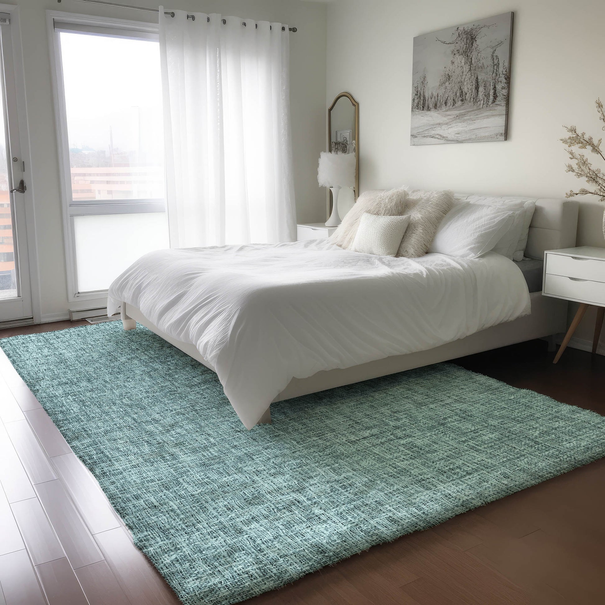 Dalyn Rugs Voyage  Teal  Transitional