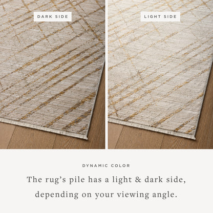 Loloi Wade  Beige Gold Contemporary