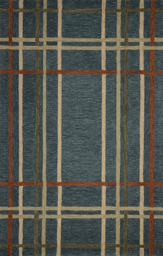 Magnolia Home by Joanna Gaines x Loloi Waylon  Denim Multi Contemporary