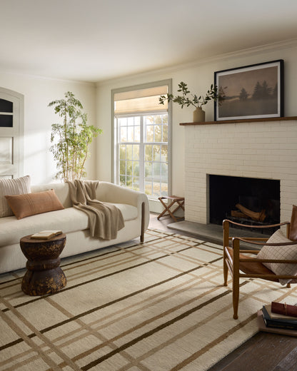 Magnolia Home by Joanna Gaines x Loloi Waylon  Natural Bark Contemporary