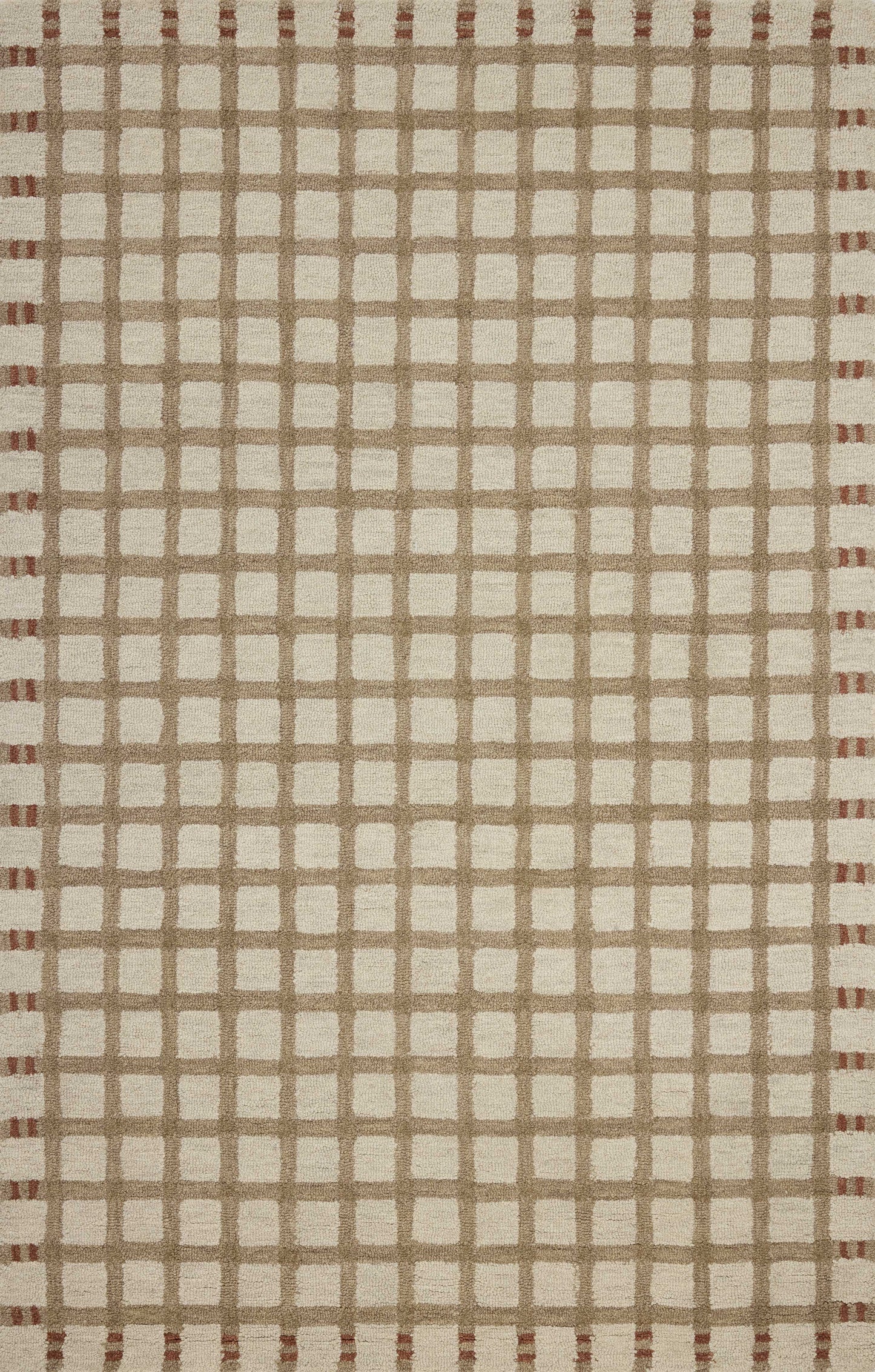 Magnolia Home by Joanna Gaines x Loloi Waylon  Natural Rust Contemporary