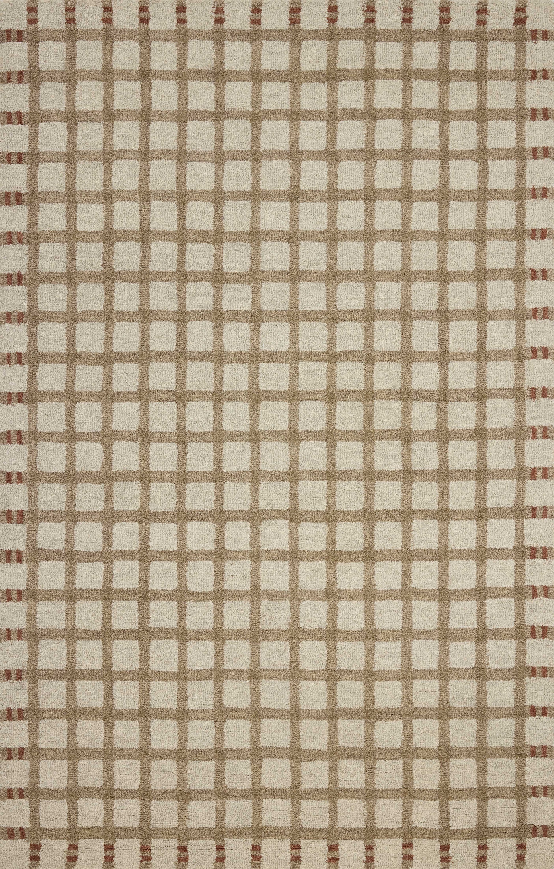 Magnolia Home by Joanna Gaines x Loloi Waylon  Natural Rust Contemporary