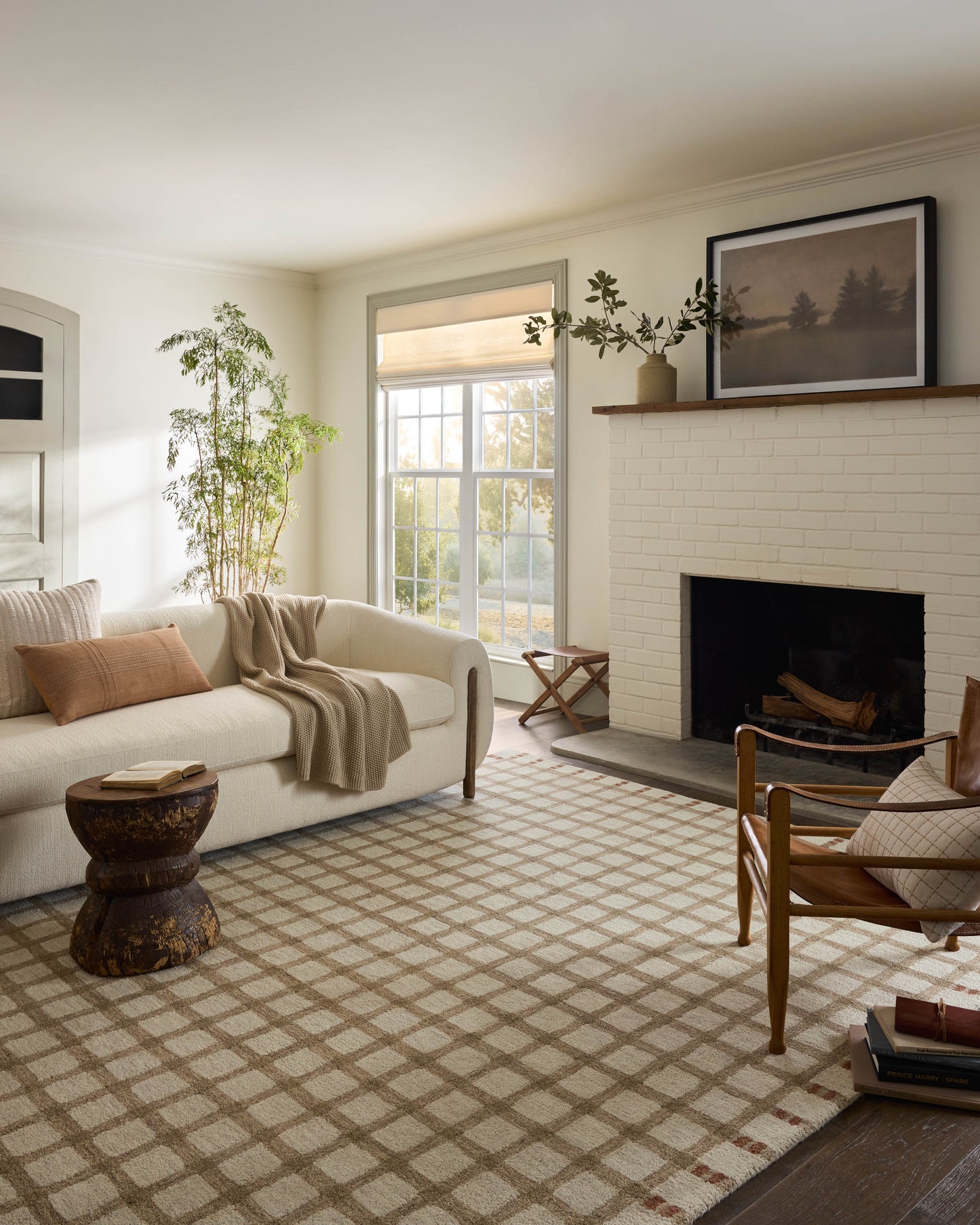 Magnolia Home by Joanna Gaines x Loloi Waylon  Natural Rust Contemporary