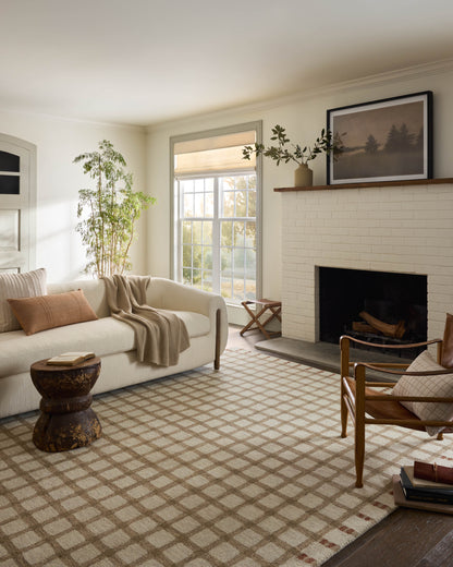 Magnolia Home by Joanna Gaines x Loloi Waylon  Natural Rust Contemporary