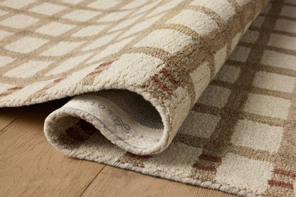 Magnolia Home by Joanna Gaines x Loloi Waylon  Natural Rust Contemporary