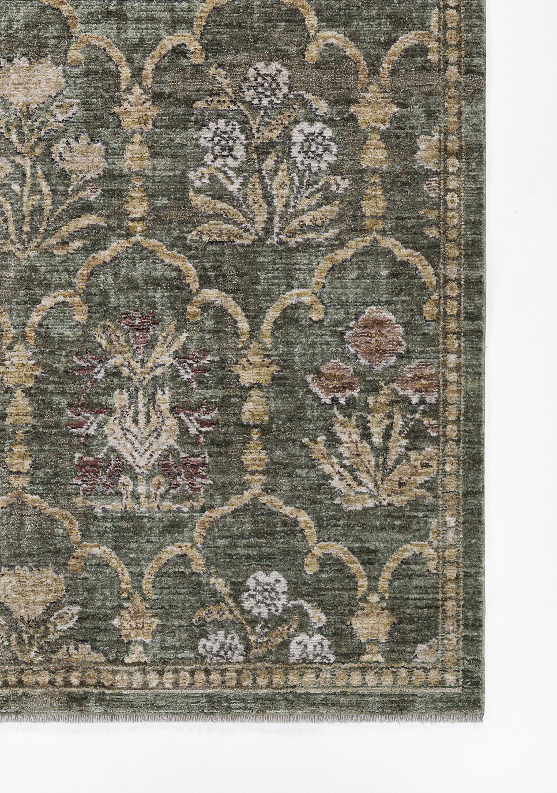 Momeni Wisteria  Green  Traditional