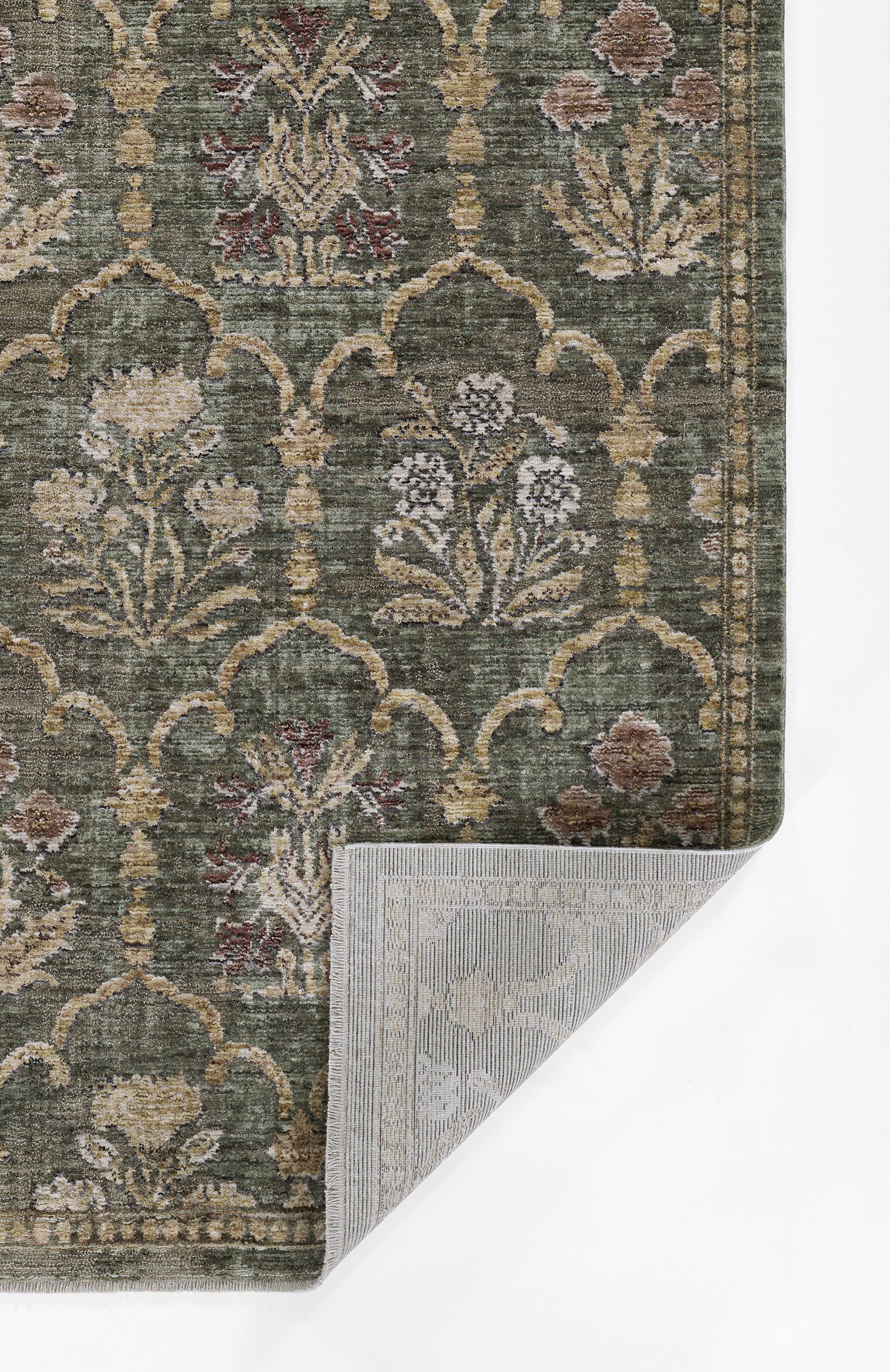 Momeni Wisteria  Green  Traditional