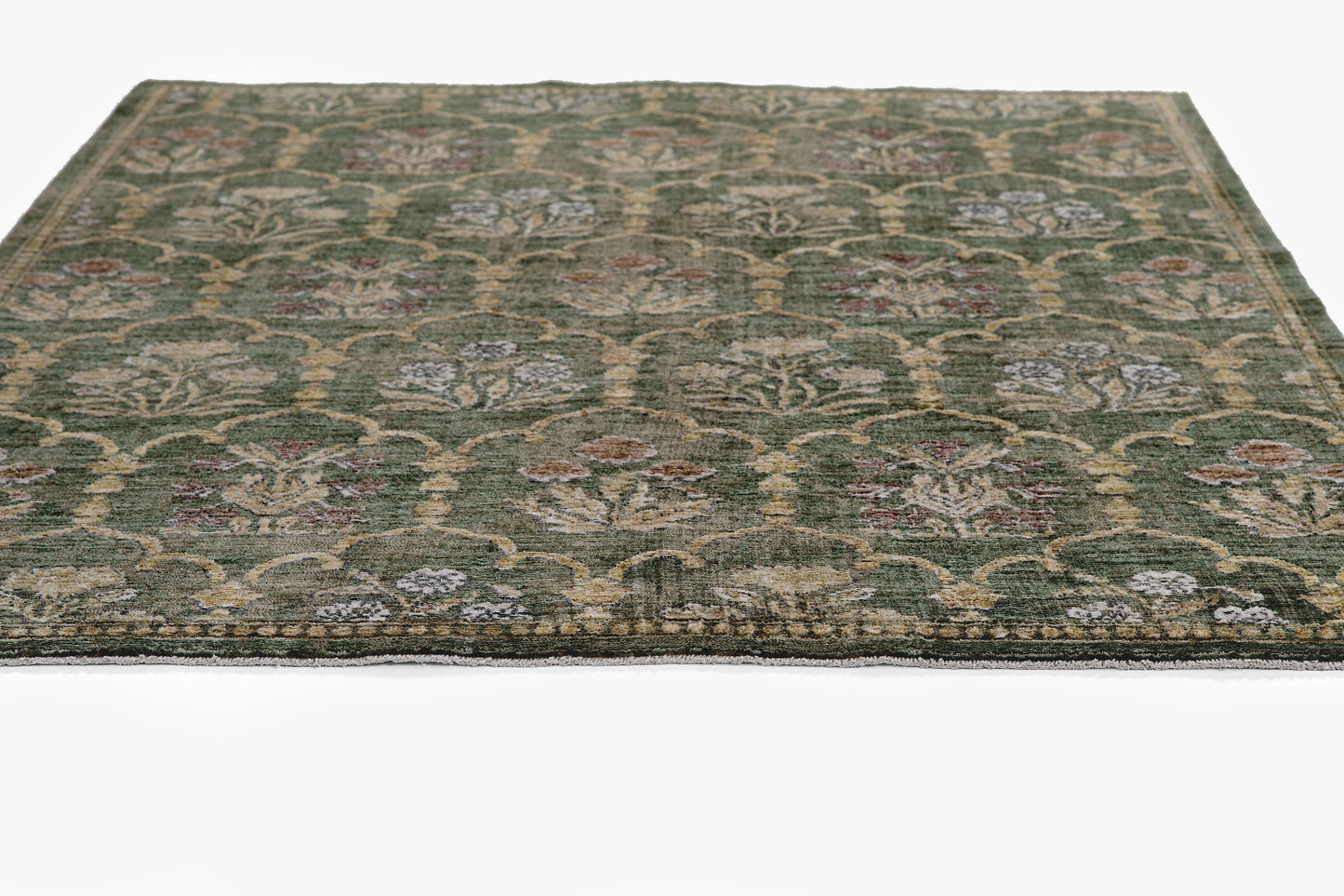 Momeni Wisteria  Green  Traditional
