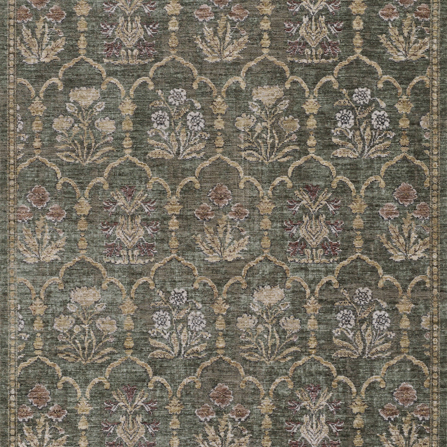 Momeni Wisteria  Green  Traditional