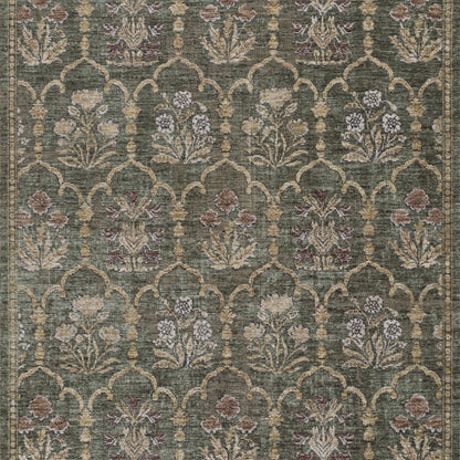 Momeni Wisteria  Green  Traditional