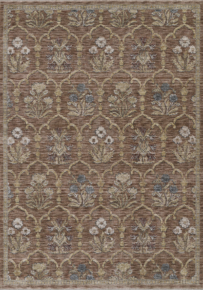 Momeni Wisteria  Rust  Traditional