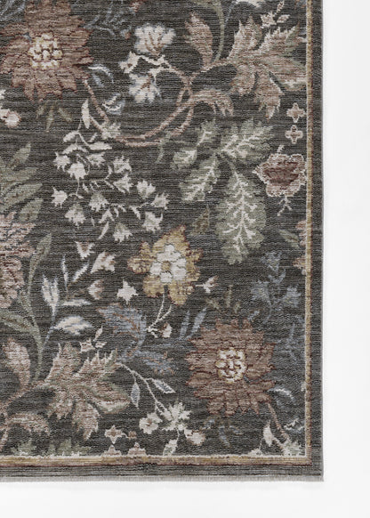 Momeni Wisteria  Charcoal  Traditional