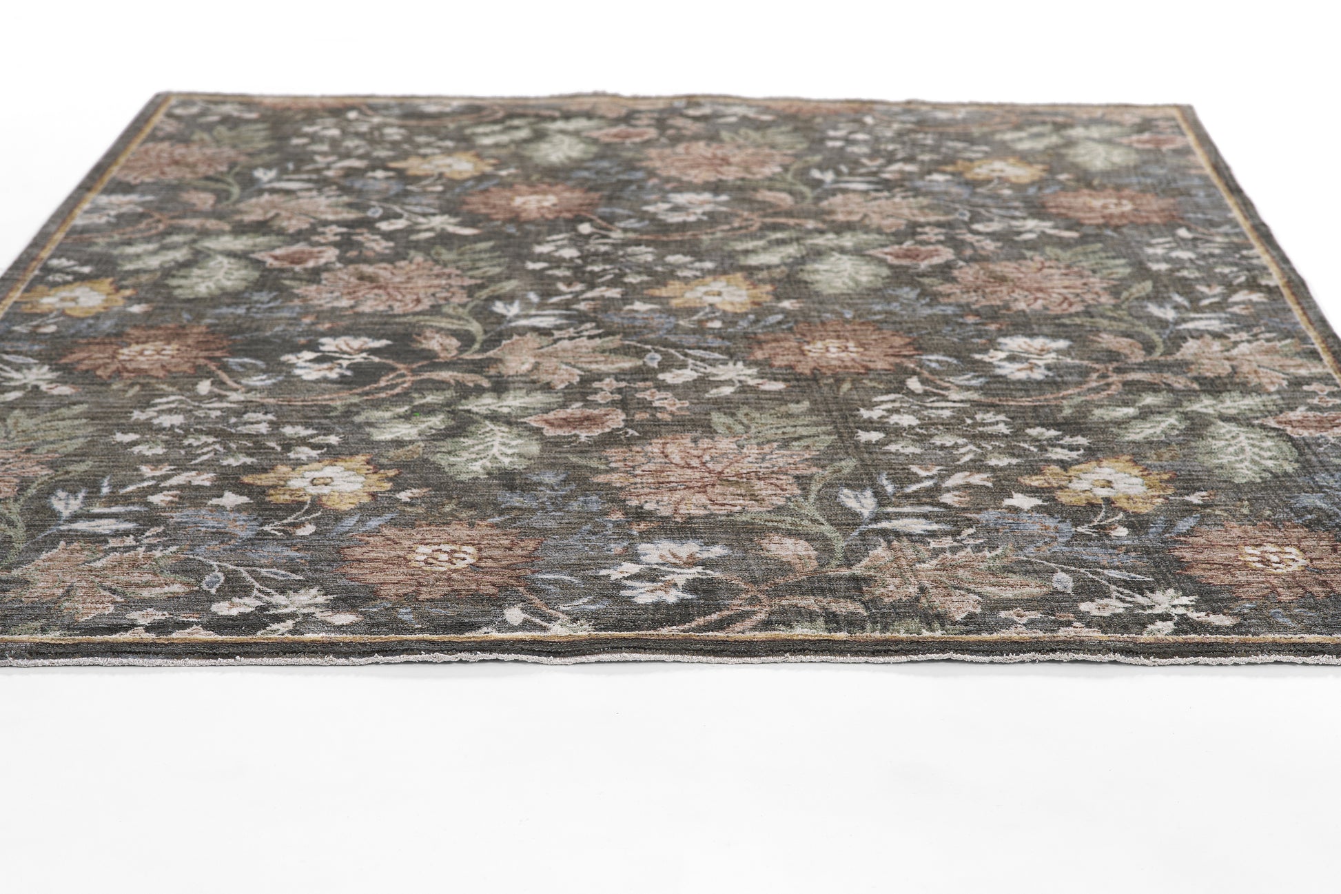 Momeni Wisteria  Charcoal  Traditional