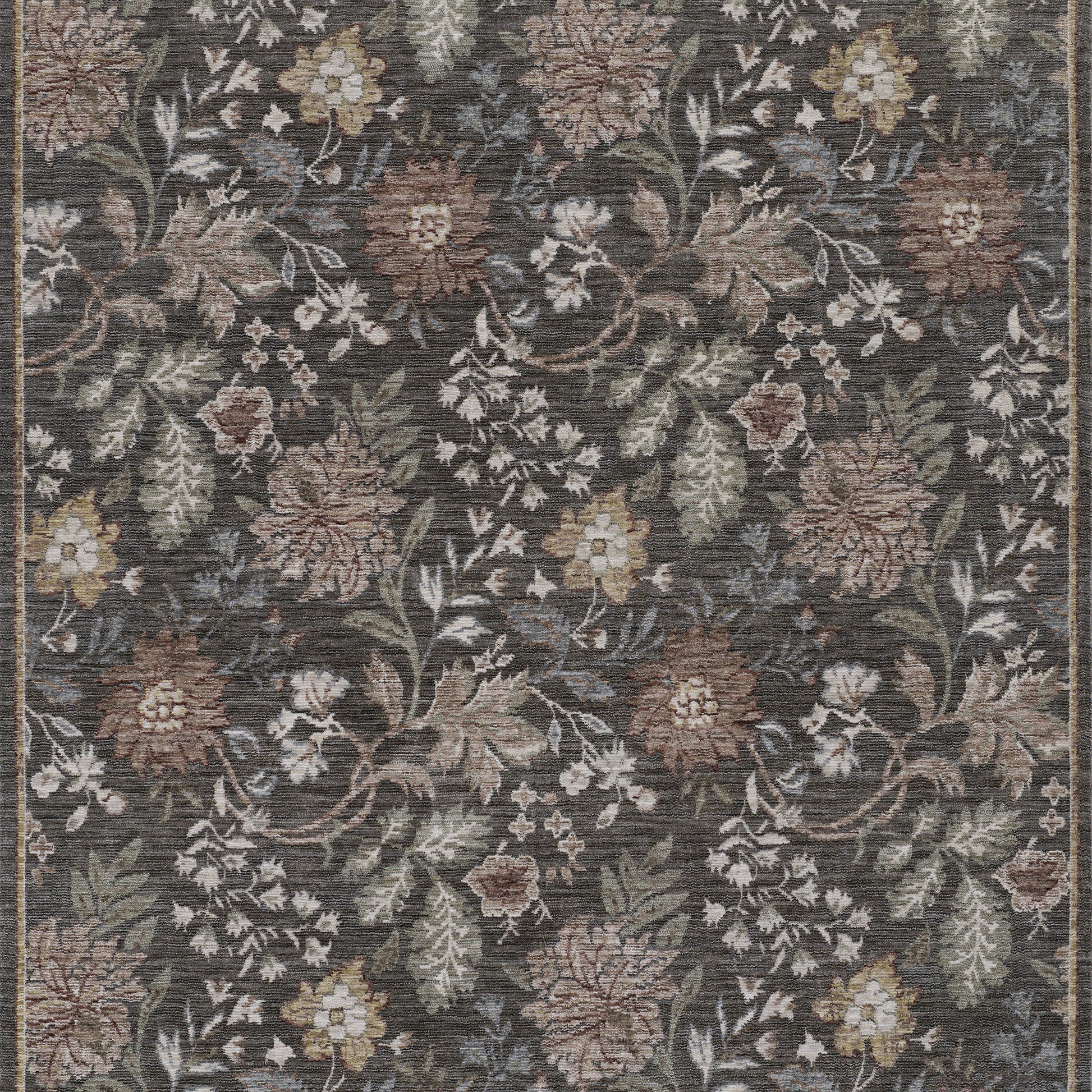 Momeni Wisteria  Charcoal  Traditional