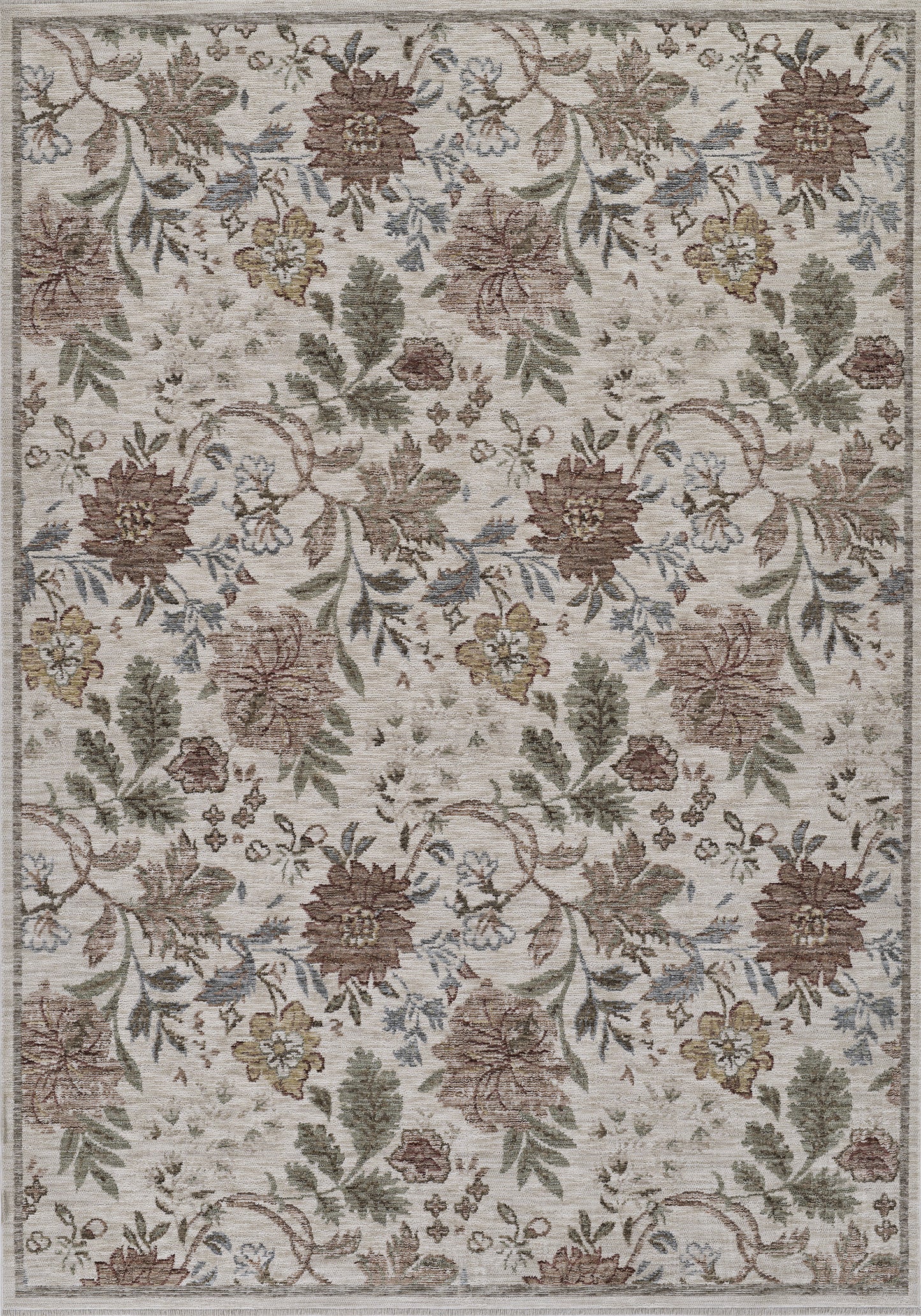 Momeni Wisteria  Ivory  Traditional