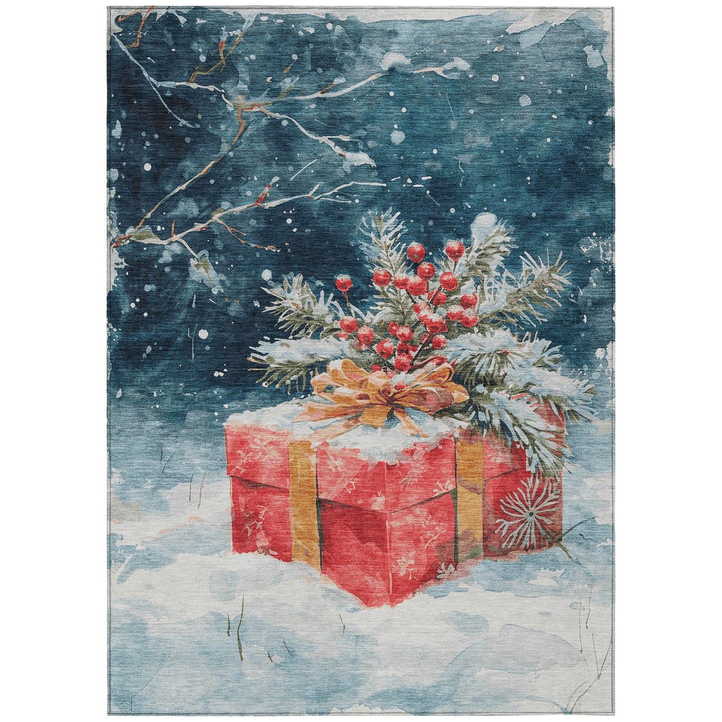 Dalyn Rugs Wonderland  Blue  Holiday