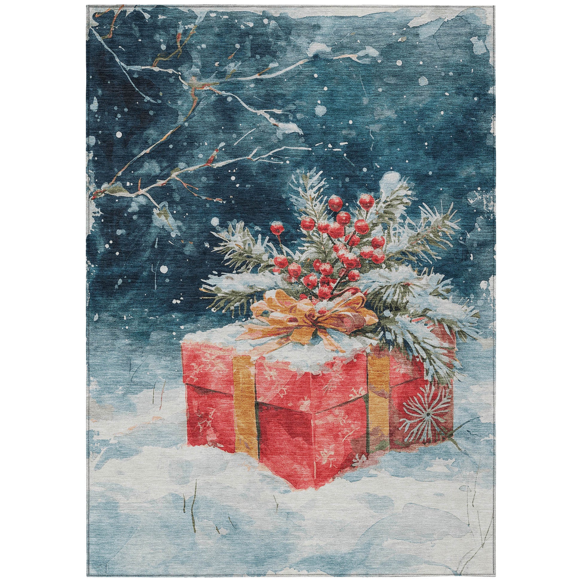 Dalyn Rugs Wonderland  Blue  Holiday