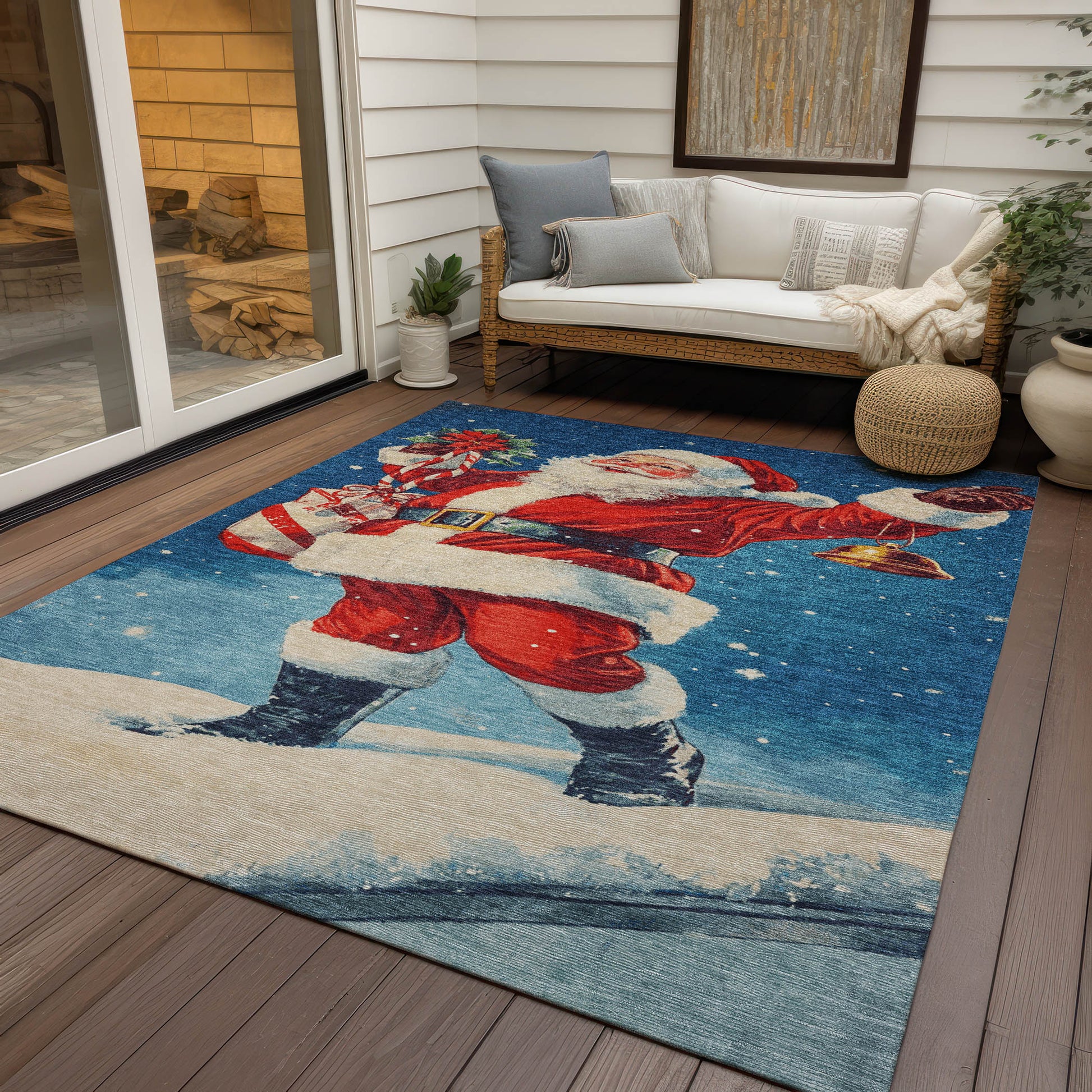 Dalyn Rugs Wonderland  Blue  Holiday