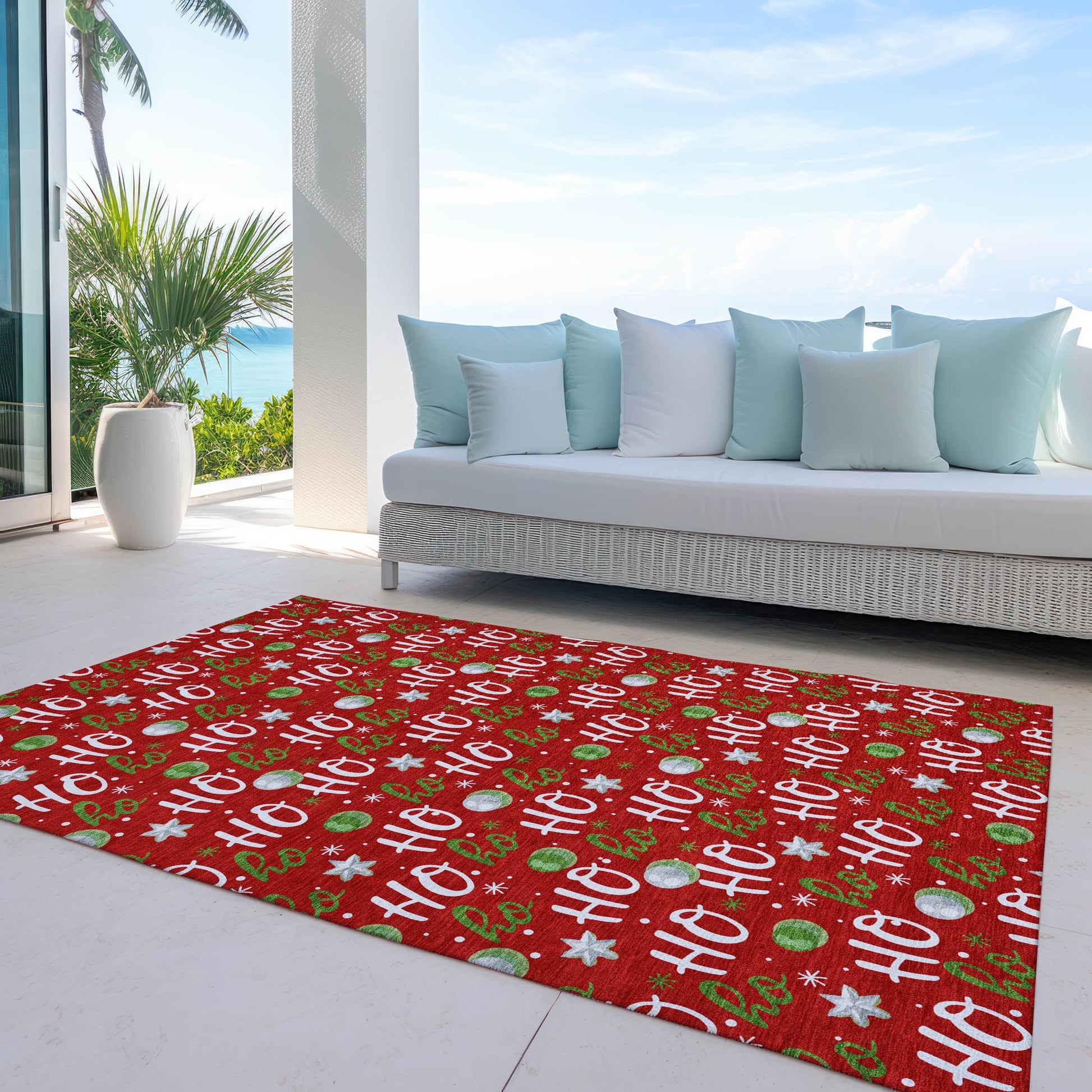 Dalyn Rugs Wonderland  Red  Holiday