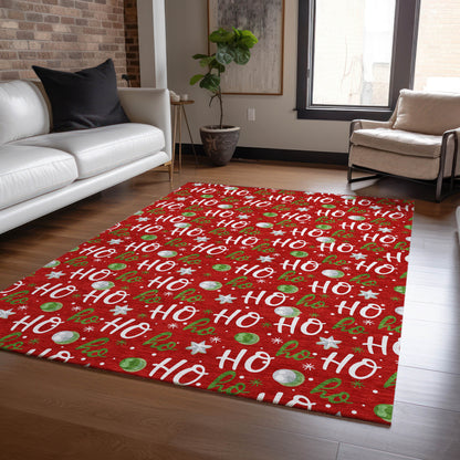 Dalyn Rugs Wonderland  Red  Holiday