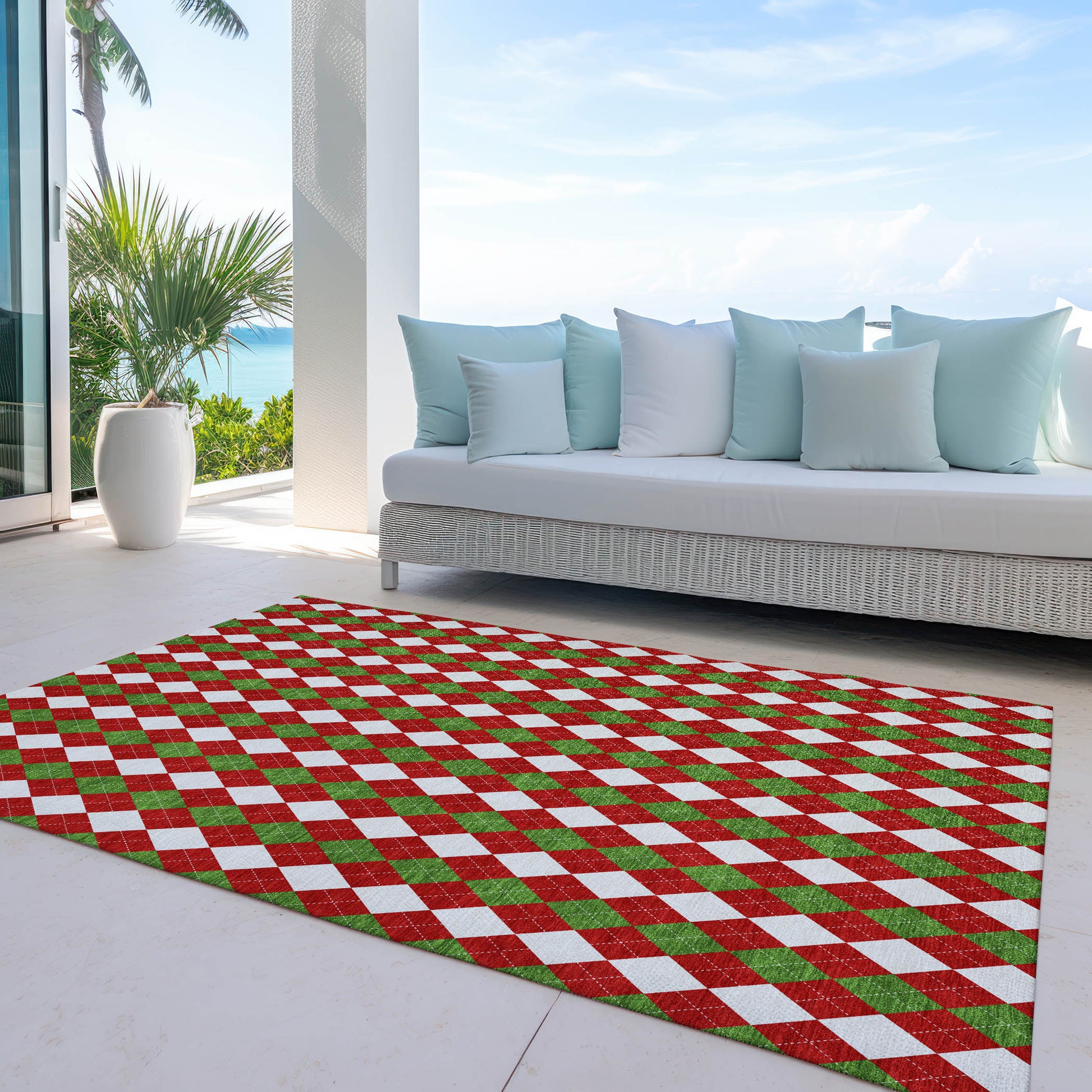 Dalyn Rugs Wonderland  Red  Holiday