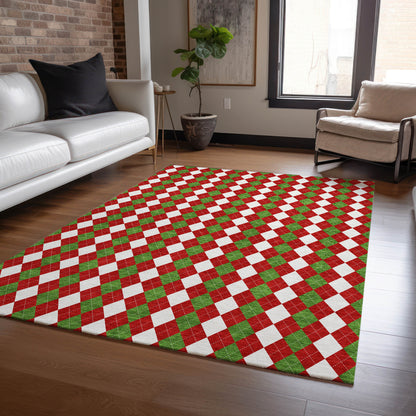 Dalyn Rugs Wonderland  Red  Holiday