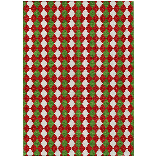 Dalyn Rugs Wonderland  Red  Holiday