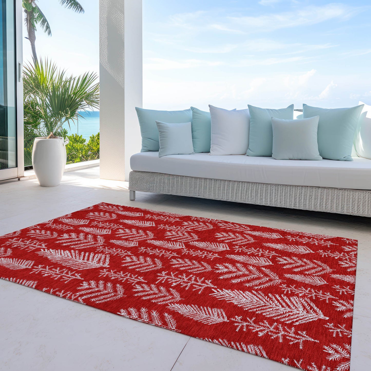 Dalyn Rugs Wonderland  Red  Holiday