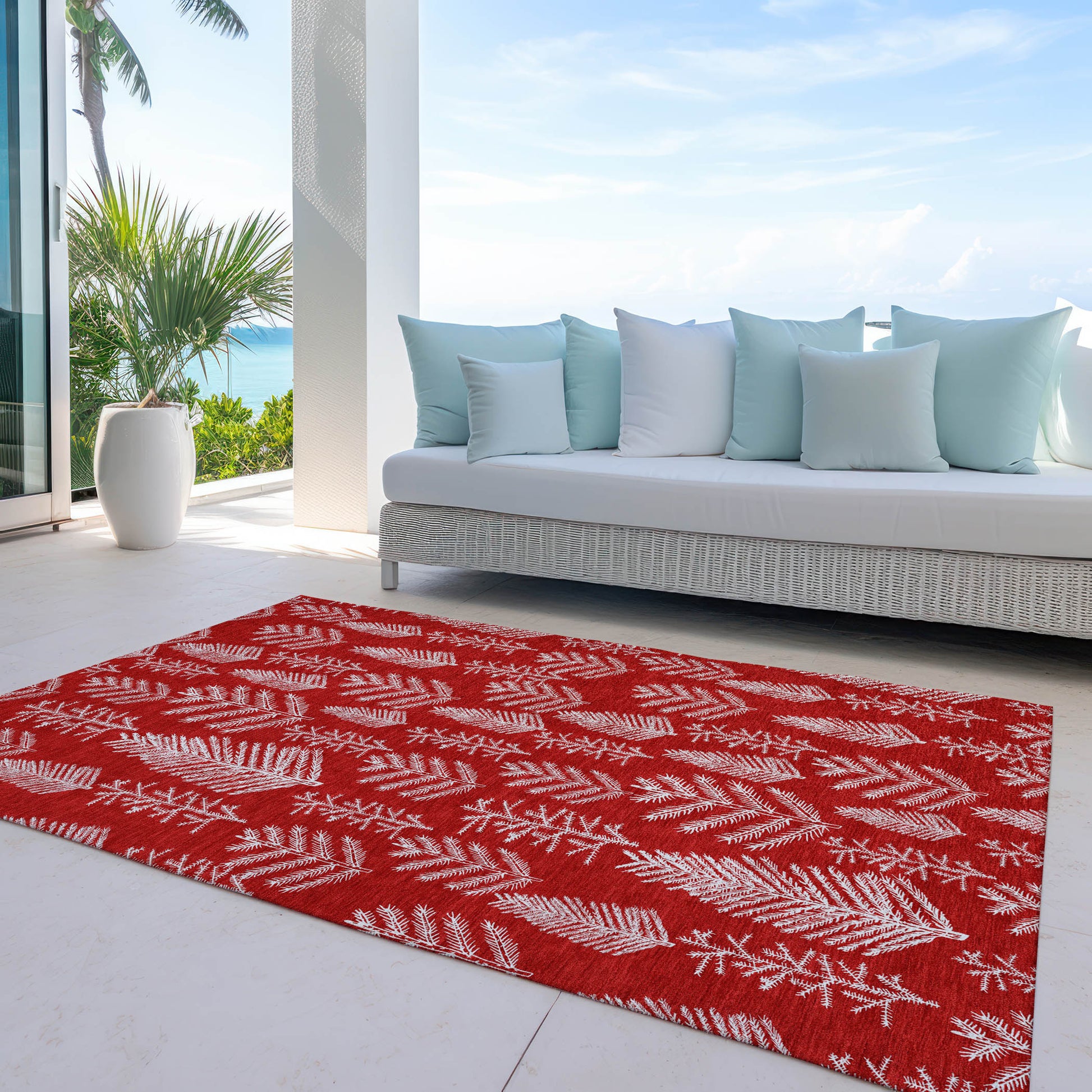 Dalyn Rugs Wonderland  Red  Holiday
