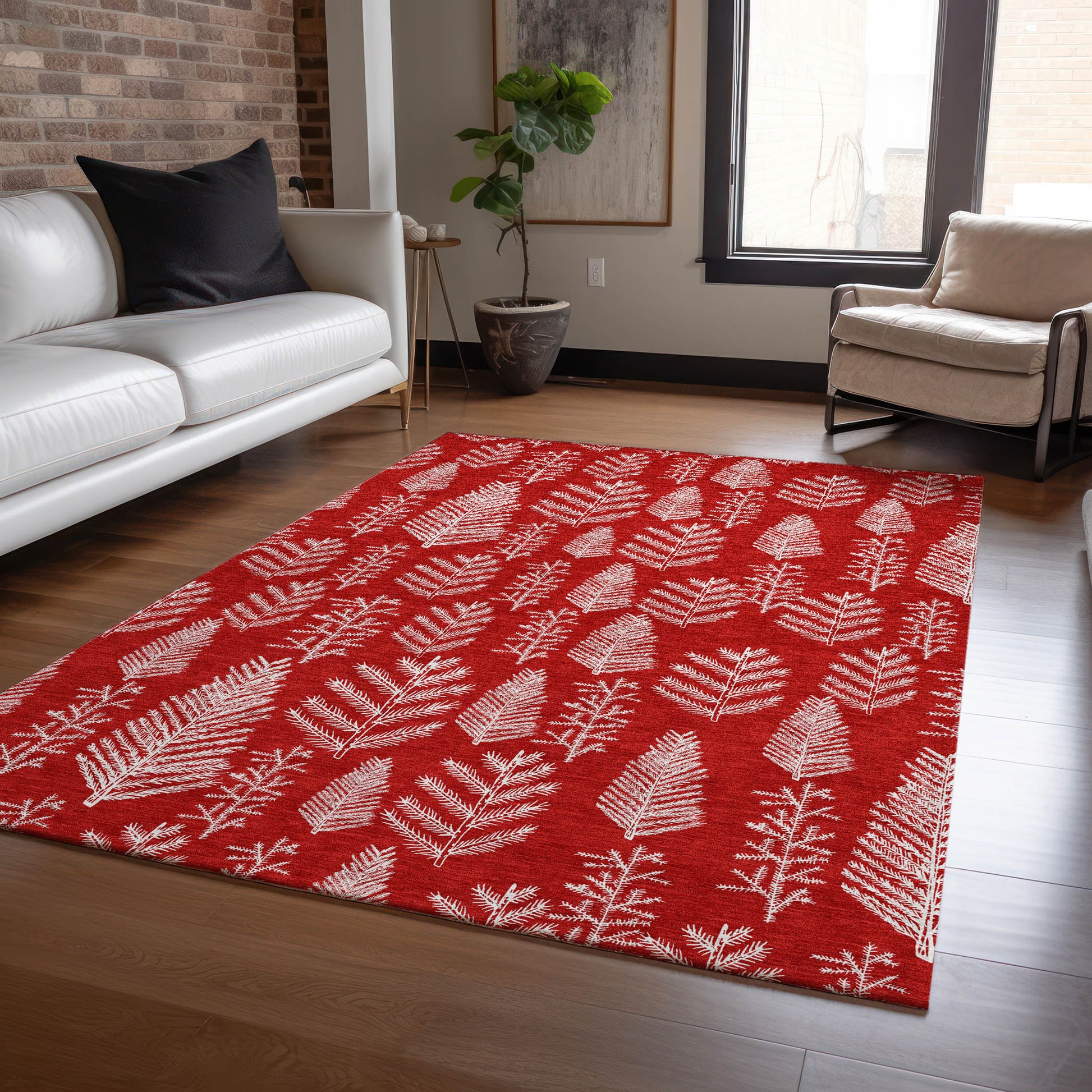 Dalyn Rugs Wonderland  Red  Holiday