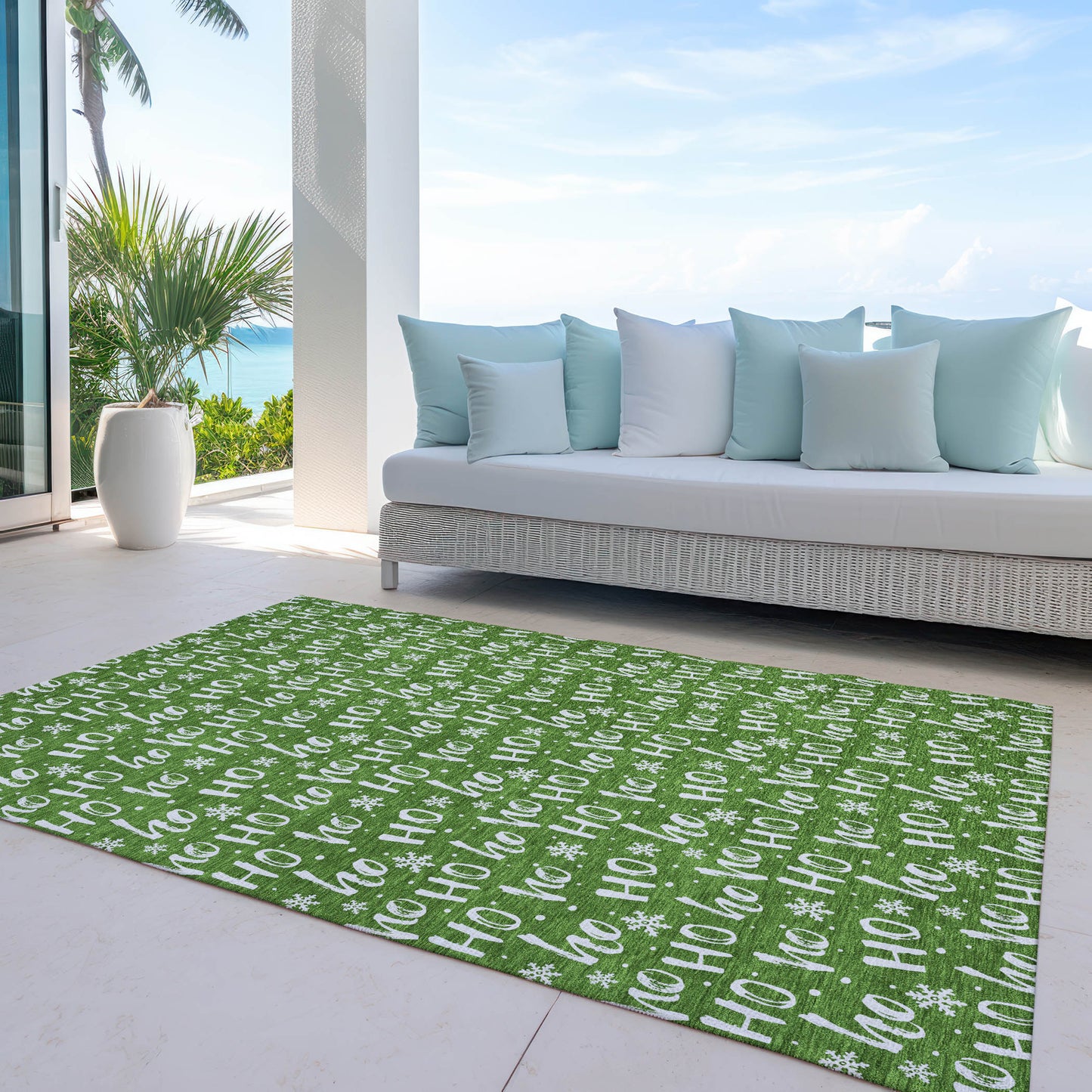 Dalyn Rugs Wonderland  Green  Holiday