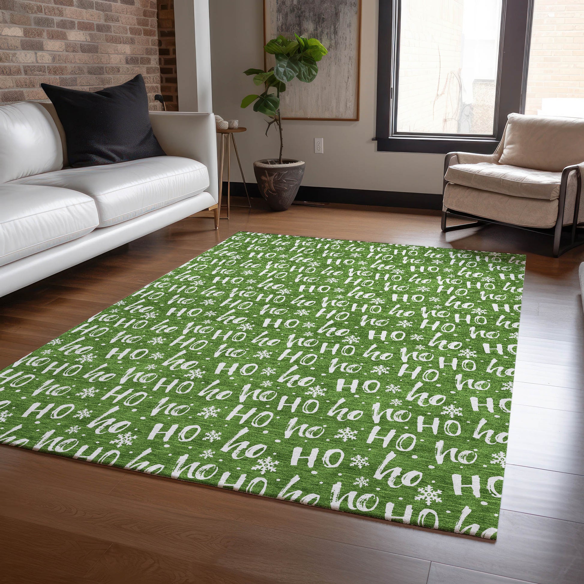 Dalyn Rugs Wonderland  Green  Holiday
