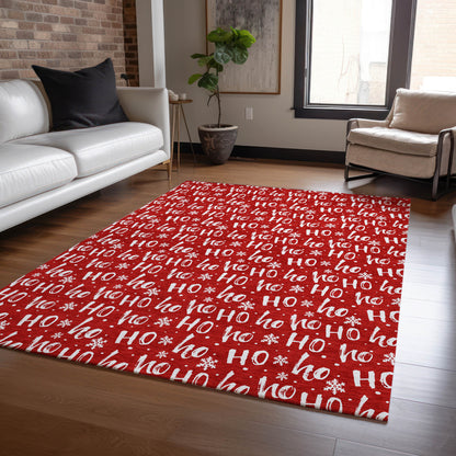 Dalyn Rugs Wonderland  Red  Holiday