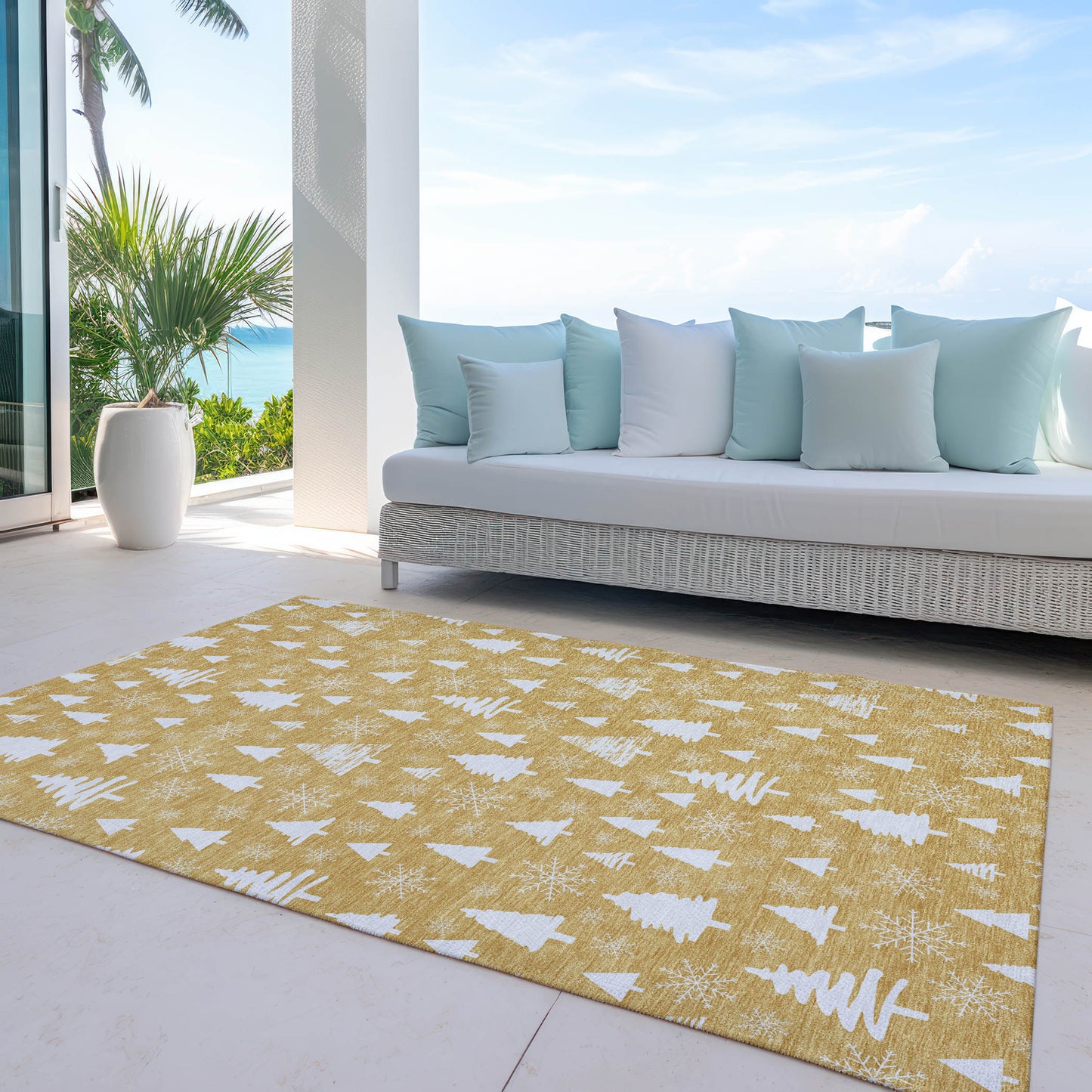 Dalyn Rugs Wonderland  Gold  Holiday