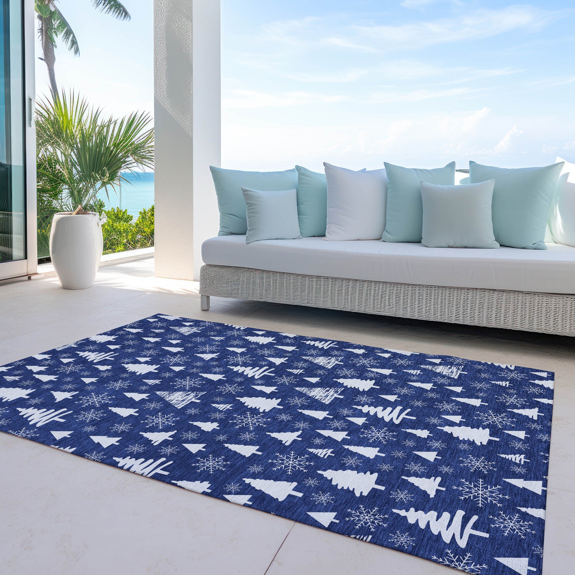 Dalyn Rugs Wonderland  Navy  Holiday