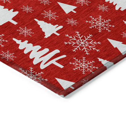 Dalyn Rugs Wonderland  Red  Holiday